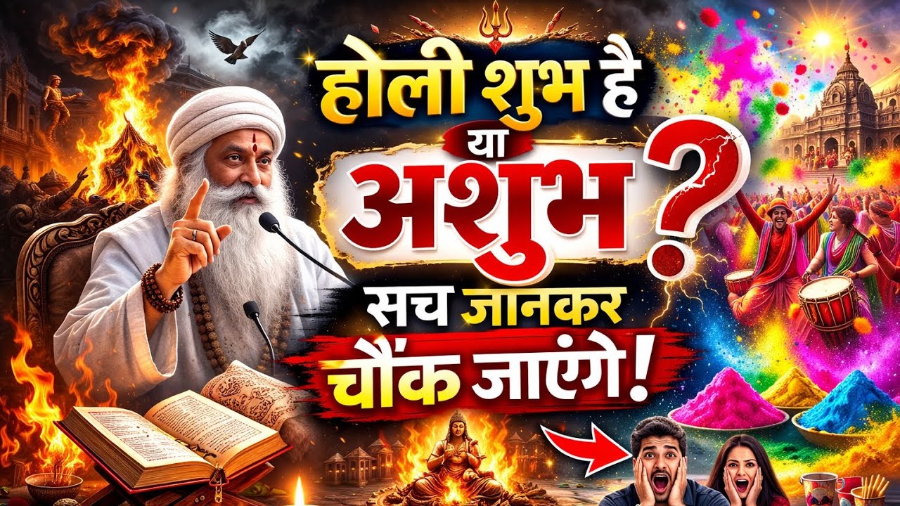 होली शुभ है या अशुभ? सच जानकर चौंक जाएंगे! 😱 | Holi 2026 Special #Holi2026  #होली#HoliShubhYaAshubh 