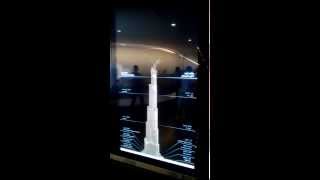 The construction Burj Khalifa Building in time lapse shooting