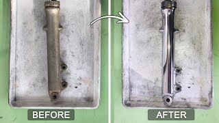 How to Polish Motorcycle Forks  Fork Restore
