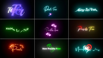 🔝 Top 10+ Alight Motion Text Animation Presets