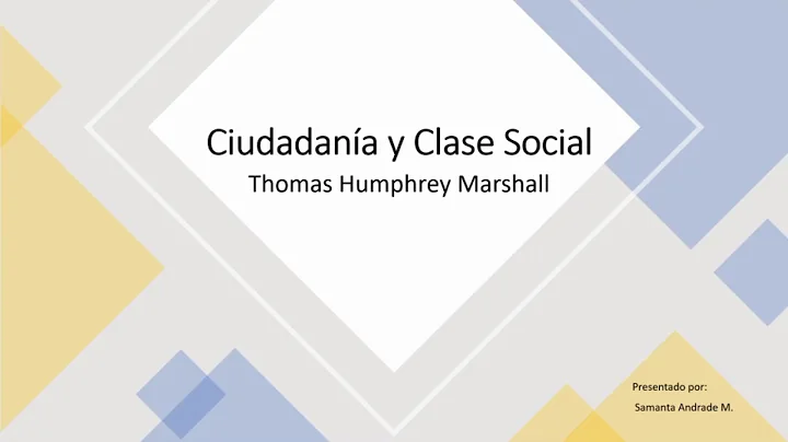 Ciudad y Clase Social - Thomas Humphrey Marshall