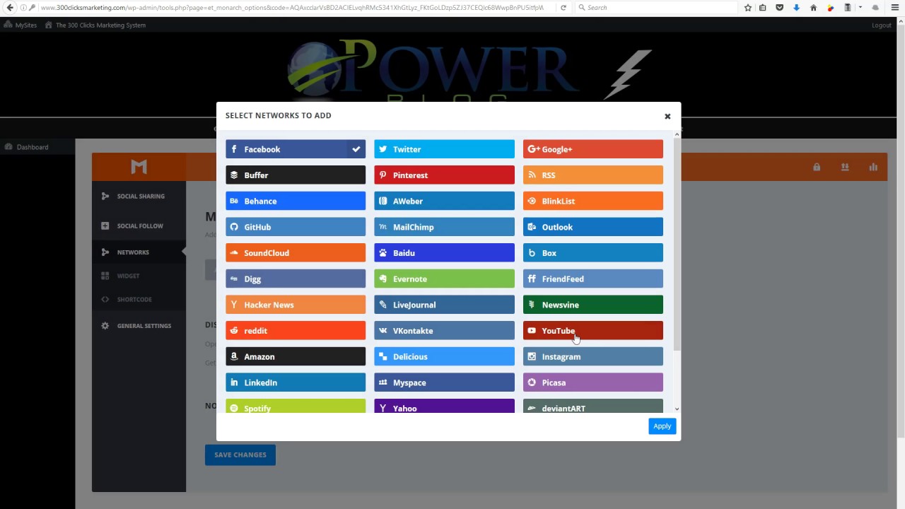 How to use the Monarch Social Media Plugin