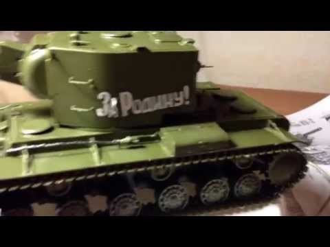 Сборка модели танка КВ-2