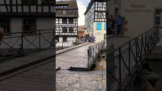 🕺 🌉 Swing Bridge In Strasbourg, France #Bridge #Strasbourg #Canal #River #Historicalplaces