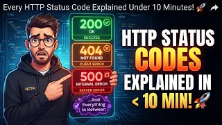 Every HTTP Status Code Explained Under 10 Minutes! 🚀 200, 400, 500, and Everything In Between