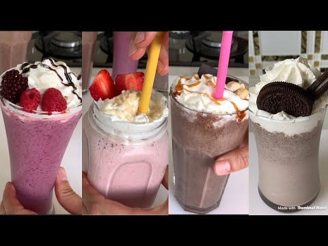 EVDE 4 FARKLI MİLKSHAKE TARİFİ!!!