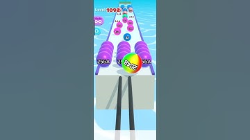 Ball Run 2048 level 1092 it is draw like a football ended in 2048 #5minutestech #ballrun2048