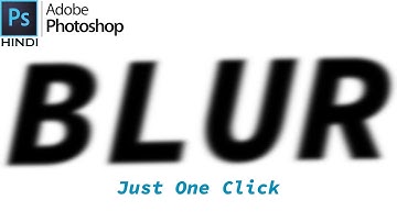 How to blur text in Photoshop by one click | Photoshop tutorial