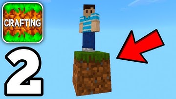 Crafting and Building - ONE BLOCK SKYBLOCK - Gameplay Part 2