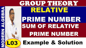 03 Group theory | Find relative prime numbers of n | find sum of relative prime numbers of n
