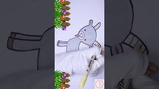 Goat Drawing and Coloring #art #goat #cutiepatootielearns #coloringforall