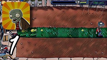Plants Vs Zombies - Day Level 1-3 - Gameplay Walkthrough (Part 1) [iOS,Android]