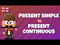 PRESENT SIMPLE VS PRESENT CONTINUOUS- INGLÉS PARA NIÑOS CON MR.PEA - ENGLISH FOR KIDS