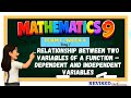 Math 9 Term 1 Week 4 Day 1 | Dependent and Independent Variables