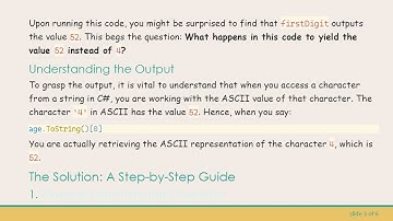 Understanding ToString with Indexers in C# : How to Properly Extract Characters