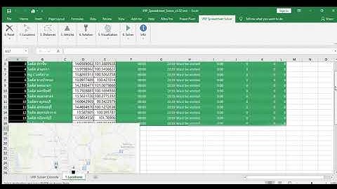 VRP Spreadsheet Solver  ตอนที่ 1 ขนส่งอย่างง่าย