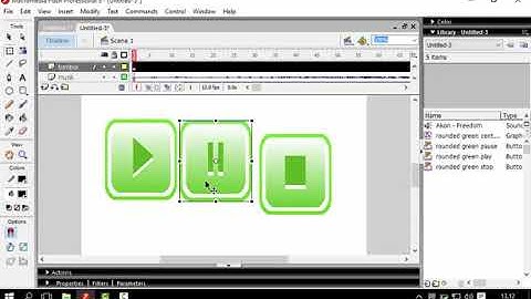 cara memasukkan suara atau musik play pause stop dengan macromedia flash 8 LeodoTDGYks