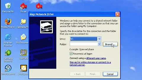 How to map a network drive in Windows XP