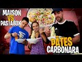 Pâtes carbo recette maison VS Pasta box avec mon jumeau..🍝