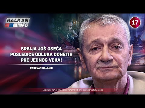 INTERVJU: Radovan Kalabić – Srbija još oseća posledice odluka donetih pre jednog veka! (18.9.2026)