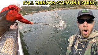 Fall Chinook SALMON FISHING with Josiah Darr & Friends (Multiple Takedowns on Camera!!!)