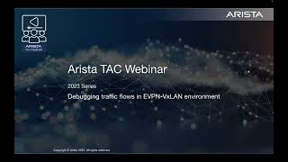 Download Lagu Arista TAC Webinar 2023 Series - Session 8: Debugging traffic flows in EVPN-VxLAN environment MP3 Download Lagu Arista TAC Webinar 2023 Series - Session 8: Debugging traffic flows in EVPN-VxLAN environment MP3