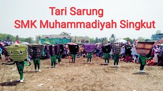 Heboh \u0026 Seru !!!!! Tari Sarung Siswa/i SMK Muhammadiyah Singkut disawer Ibu Camat