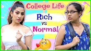 College Life  RICH vs NORMAL | #Fun #Sketch #RolePlay #Anaysa #ShrutiArjunAnand