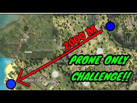 PRONE ONLY CHALLENGE!! - FREE FIRE FUNNY MOMENT