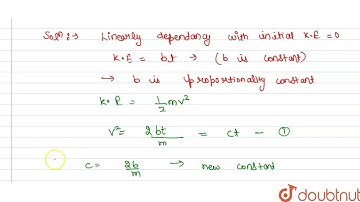 At time t=0s particle starts moving along the x- axis. If its kinetic energy increases uniformly...