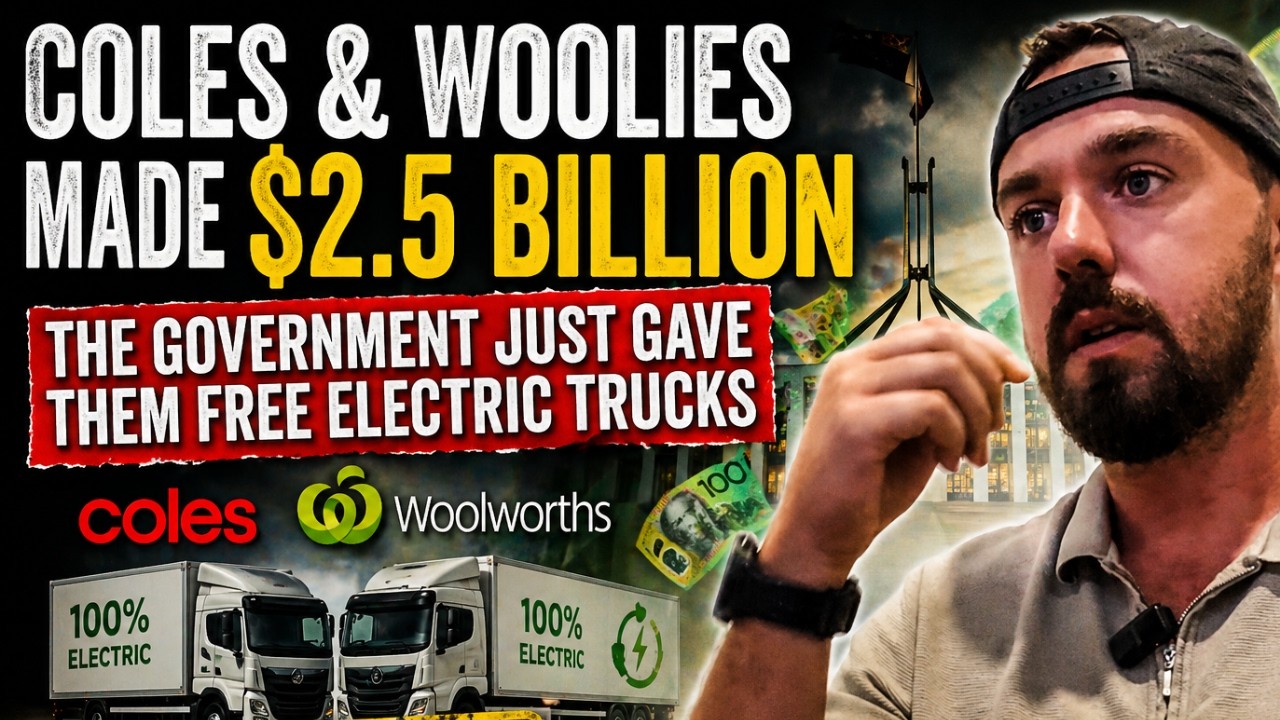 Coles & Woolies Made $2.5 Billion. The Government Just Gave Them Free Electric Trucks