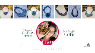 Live de materiales collares en fieltro húmedo wet felting screenshot 5