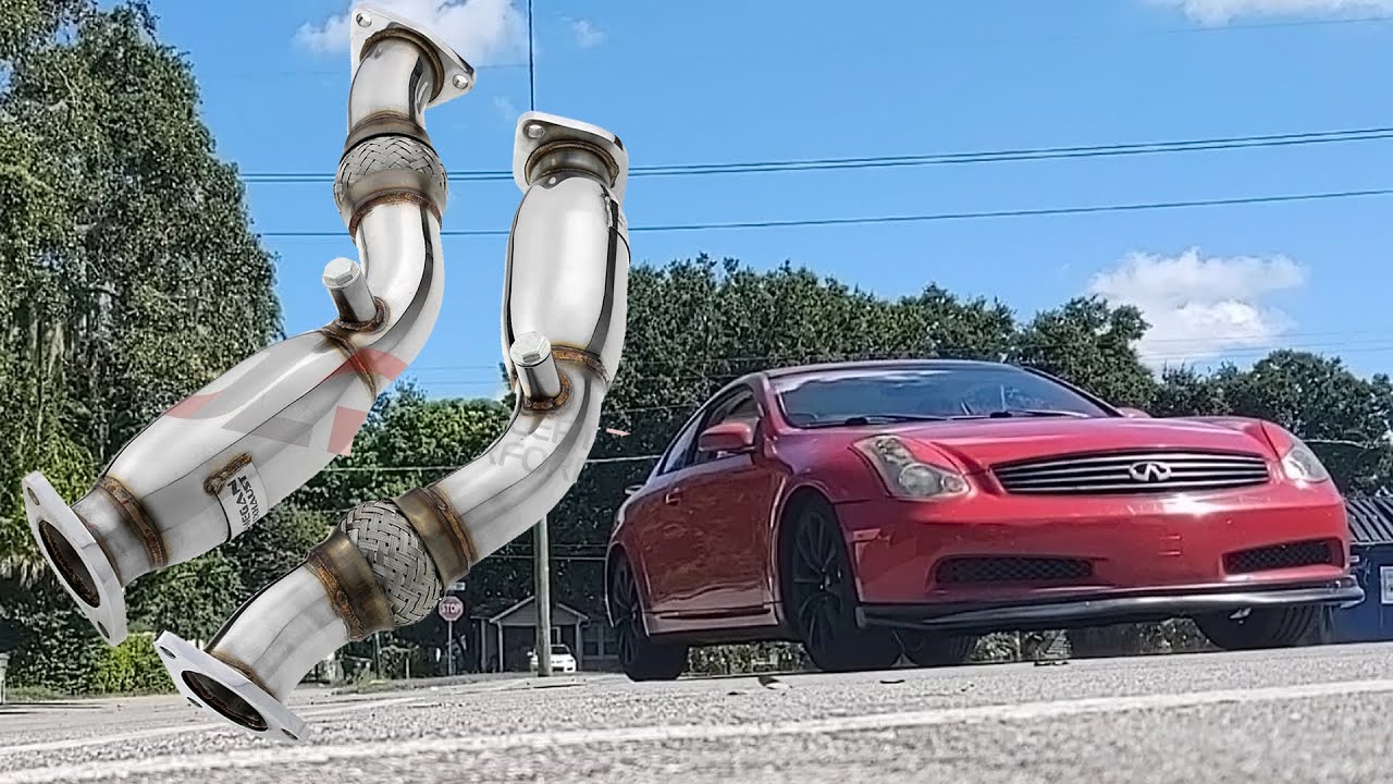G35 Resonated Test Pipes + Stock Muffler/YPipe + a Liiiiiiittle