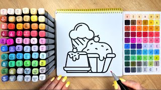 Satisfying Sweet Desserts Coloring Asmr & Calm