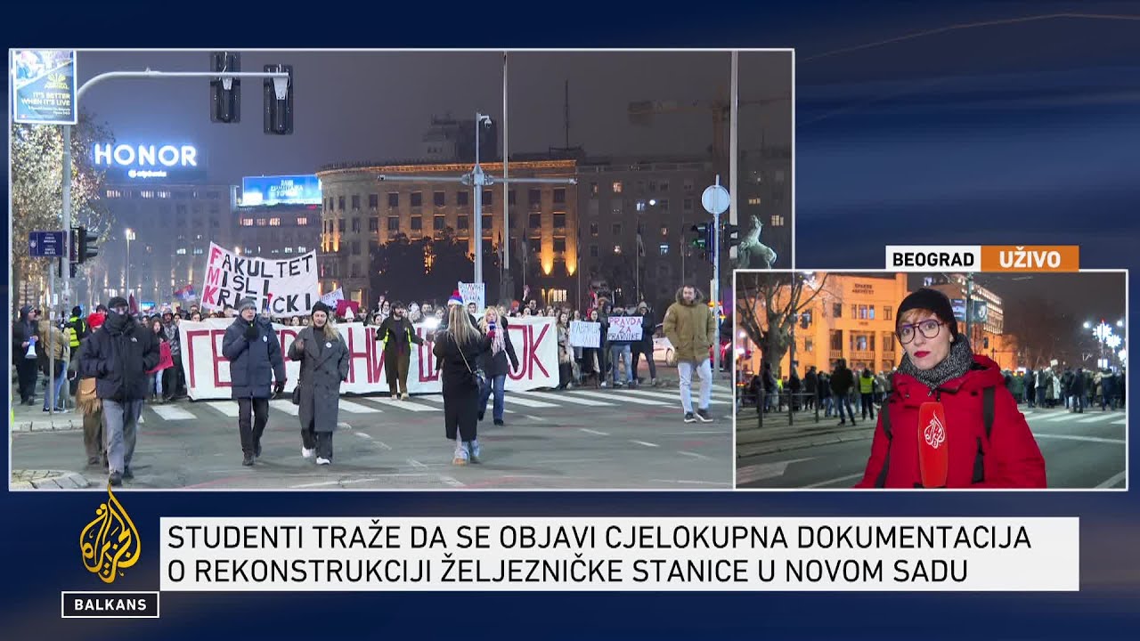 Protesti podrške napadnutim studentima u Beogradu