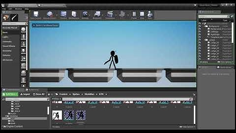 Testing A StickMan Animation - Ue4