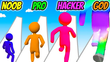 Giant Rush: Colors Run - NOOB vs PRO vs HACKER vs GOD