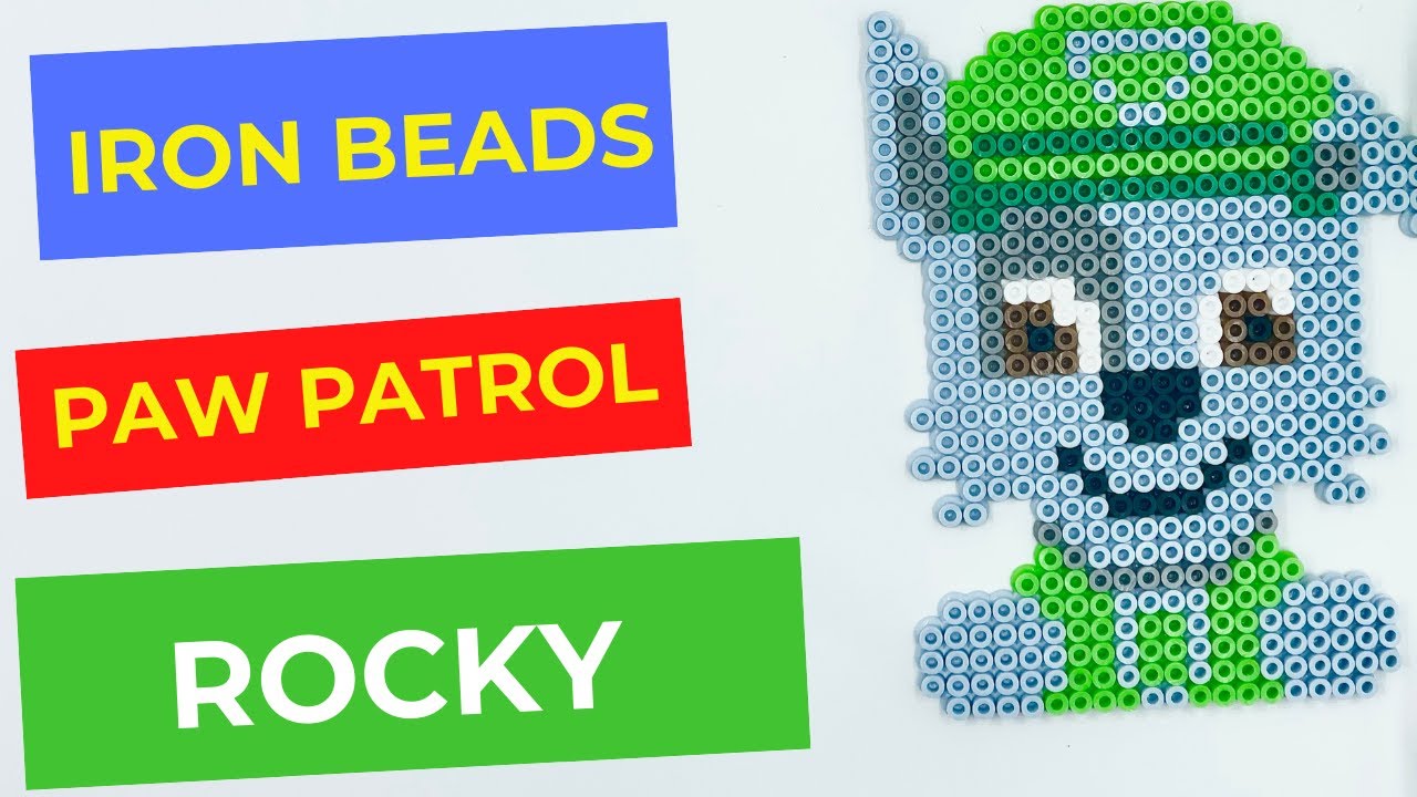 jeg er tørstig Forstyrre Anden klasse Rocky - Paw Patrol Movie, Perler Beads, iron beads DIY - YouTube