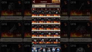 Game of war Fire Age Core crafting and Swapping screenshot 4