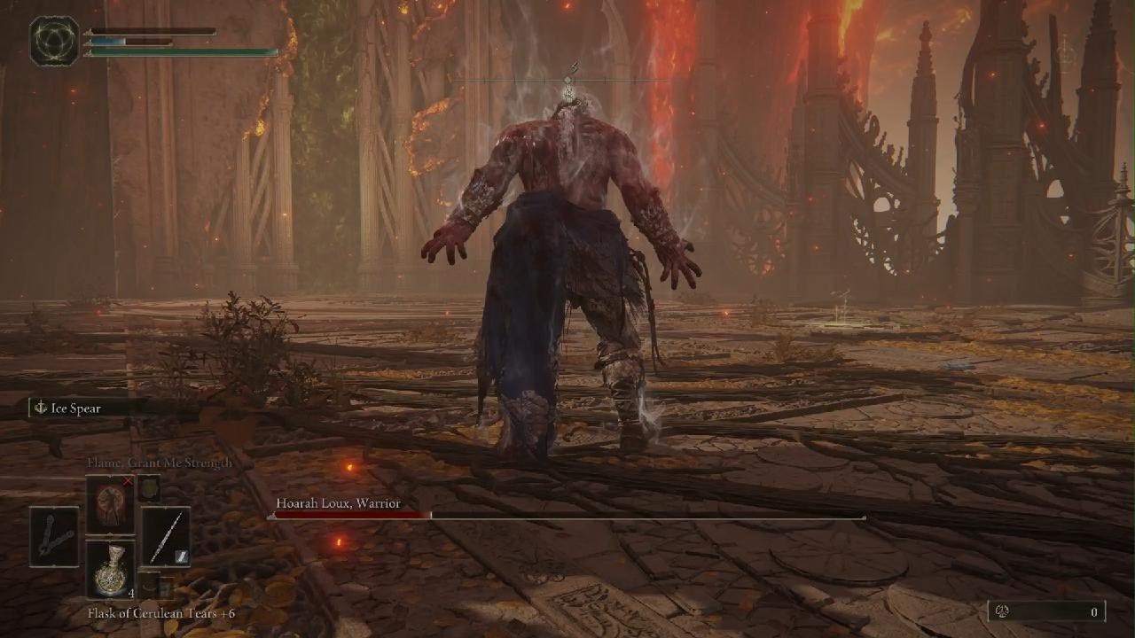 ELDEN RING Level 1 Godfrey with Godskin Peeler (Ice spear ash of war