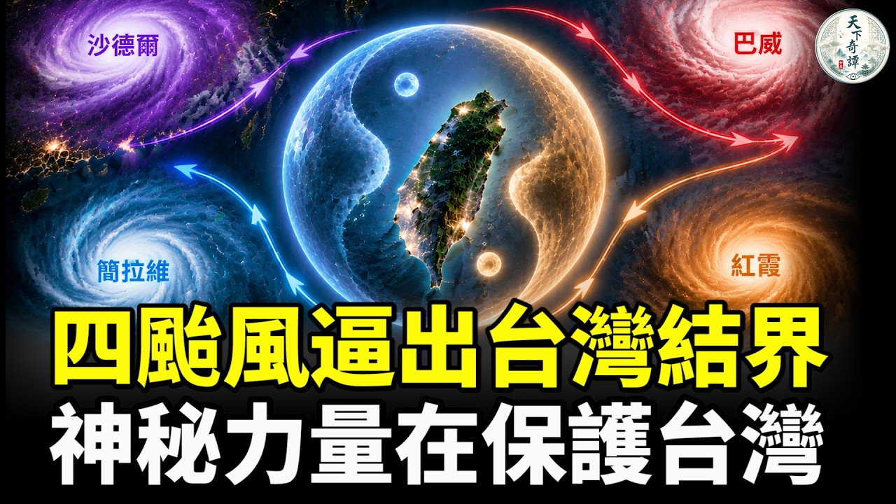 神跡！四颱風逼出台灣結界！“沙德爾”、“簡拉維”大拐彎，中國大陸慘遭摧殘！究竟是什麽神秘力量在保護台灣？ 縮圖