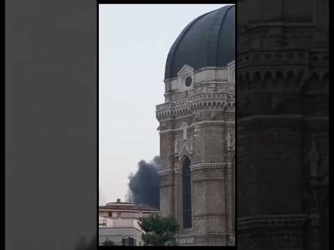 Incendio a Cerignola a pochi passi dalla Cattedrale