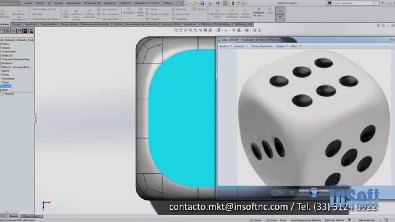 Realizar un Dado en solidworks