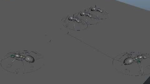 Procedurally animated ants