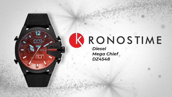 Diesel Mega Chief Analog - Digital Black Nylon and Silicone | DZ4548 -  YouTube