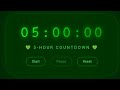5 Hour Study Timer LIVE | Green Aesthetic Focus &amp; productivity  🌿