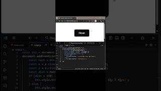 Magnetic Button Hover Effect using HTML CSS and JavaScript