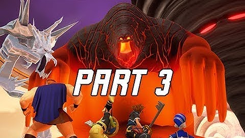 KINGDOM HEARTS 3 Walkthrough Gameplay Part 3 - TITANS Boss Battle (KH3 Let