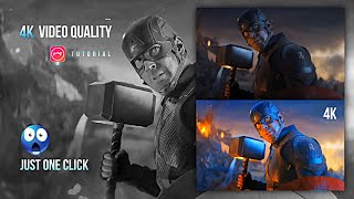 How To Convert Normal Video Clip To 4K || Just One Click || Meitu Quality Tutorial screenshot 5