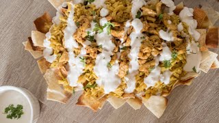 فتة شاورما الدجاج لذيييذه وسهله.  Chicken Fatteh?